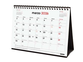 Calendario Finocam sobremesa 16 meses  21x15cm cas 2025-26
