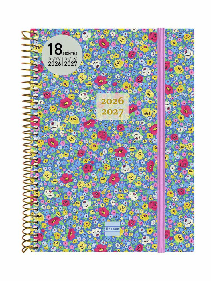 Agenda Finocam Esp.18M E10 Sem/Vista Multiling&uuml;e 2026-27 Girl