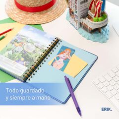 Agenda escolar Erik A5 setm/vista multilingüe 2025-26 One Piece