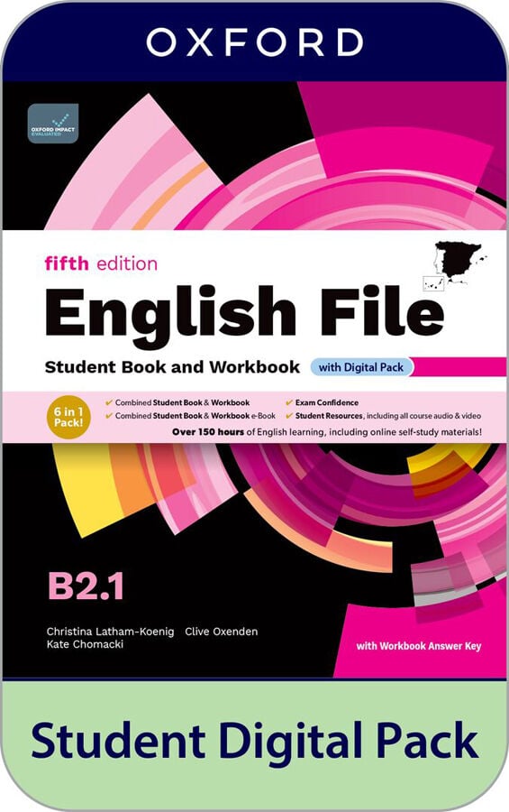 English File 5th Edition B2.1. Student's Book and Workbook and digital with Key Pack