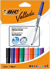 Retoladors pissarra blanca Bic Velleda 8 colors