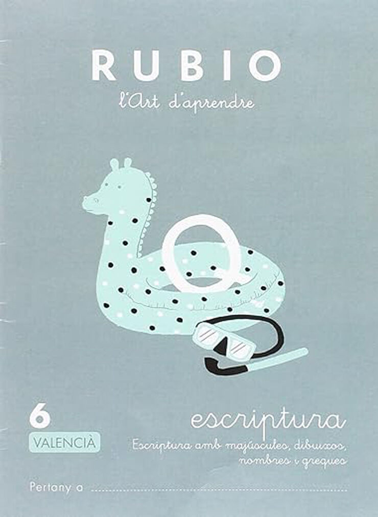 Escriptura 6 (Valencià) Rubio