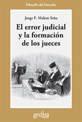 Error judicial y la formaci&oacute;n de los jue