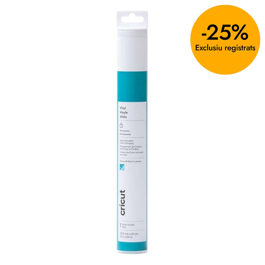 Vinil permanent canvi calor blava 30x61cm