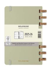 Agenda escolar espiral moleske tapa dura sem/vista L 2025-26 kiwi