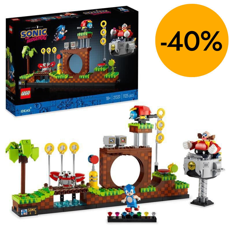 LEGO&reg; Sonic the Hedgehog Green Hill Zone set con Dr. Eggman 21331