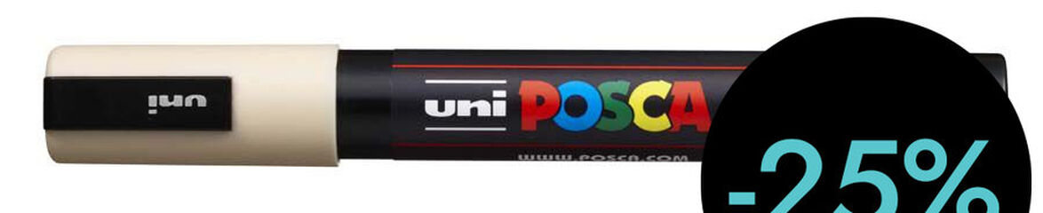 Retolador Posca PC-5M 1,8-2,5mm beige