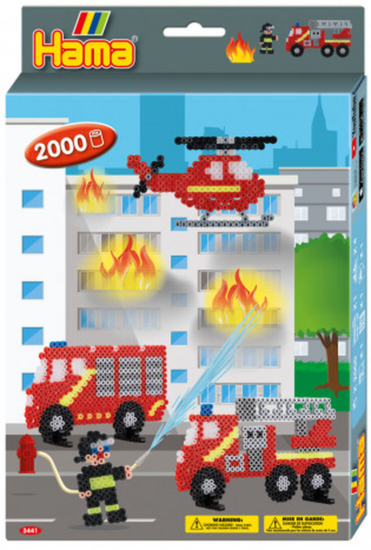 Midi mosaico 3D Hama Bomberos 2000 piezas