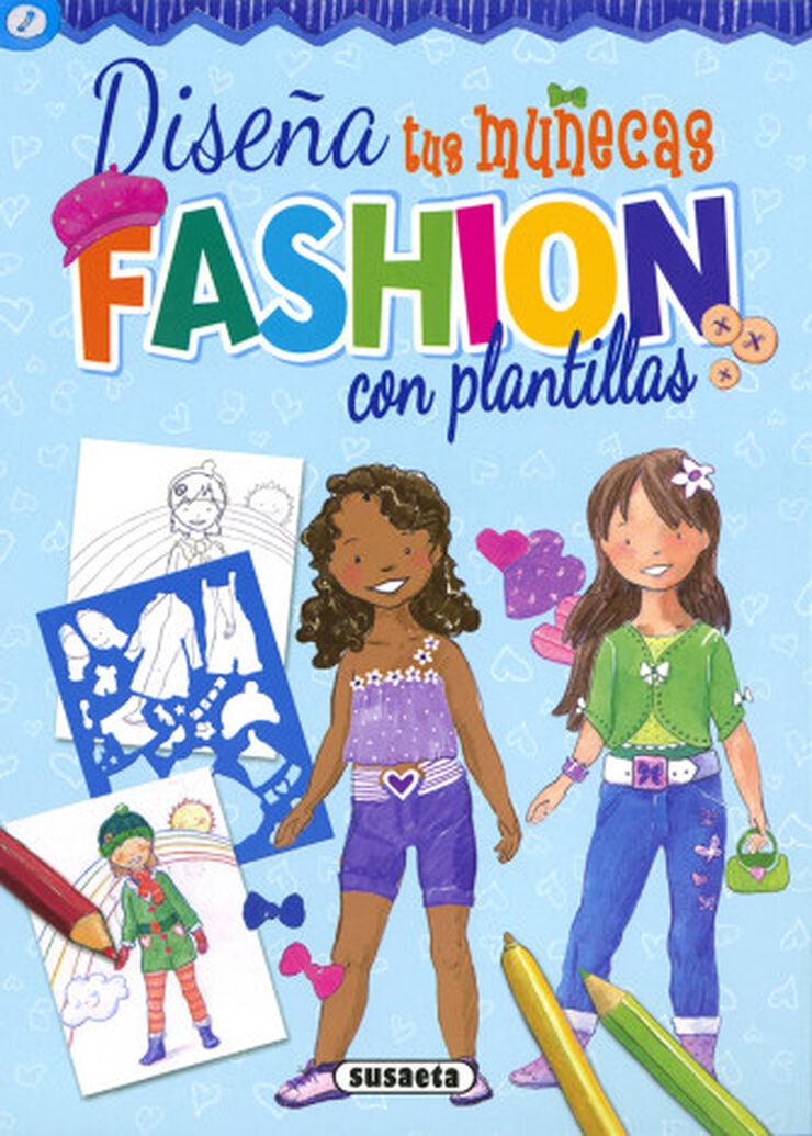 Diseña tus muñecas fashion con plantilla