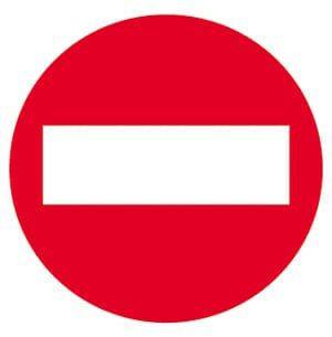 Picotgrama adhesiu Apli ''No Pasar'' 114x114mm