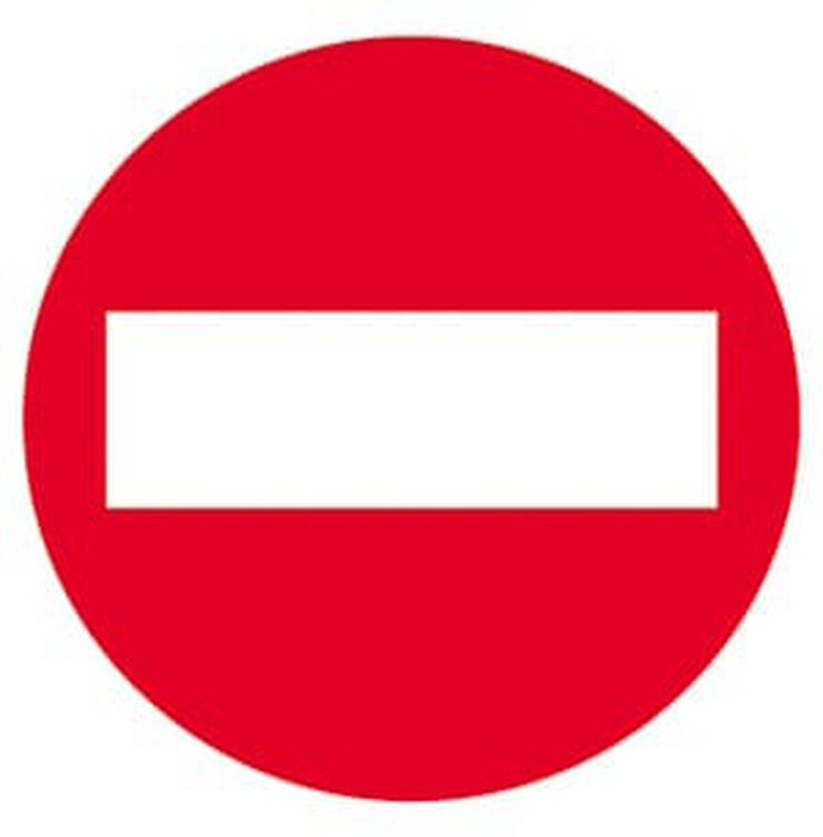 Picotgrama adhesiu Apli ''No Pasar'' 114x114mm