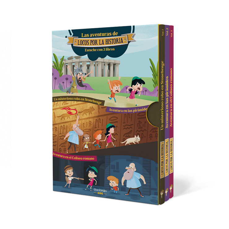 Las aventuras de Locos por la historia. Pack de 3 libros para niños de 5 a 9 años