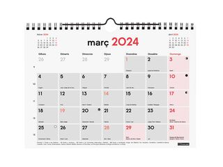 Calendario pared Finocam Escribir S 2024 cat