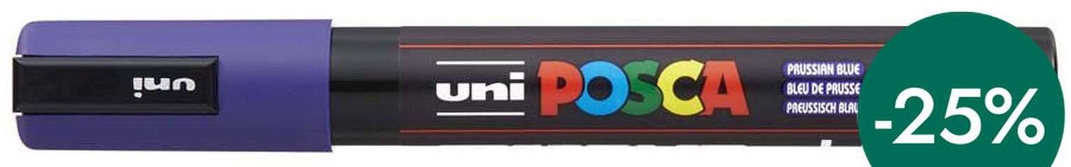 Rotulador Posa PC-5M 1,8-2,5mm azul prússia