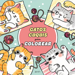 Gatos cuquis para colorear