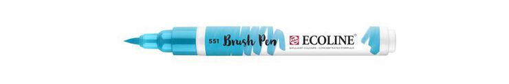 Retolador Ecoline Brush Pen blau cel clar 551