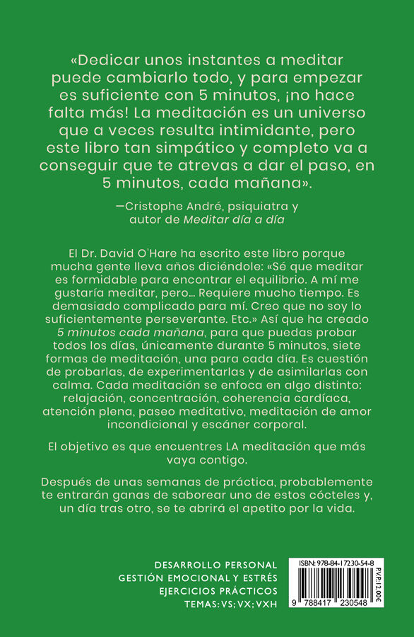 5 minutos cada ma&ntilde;ana