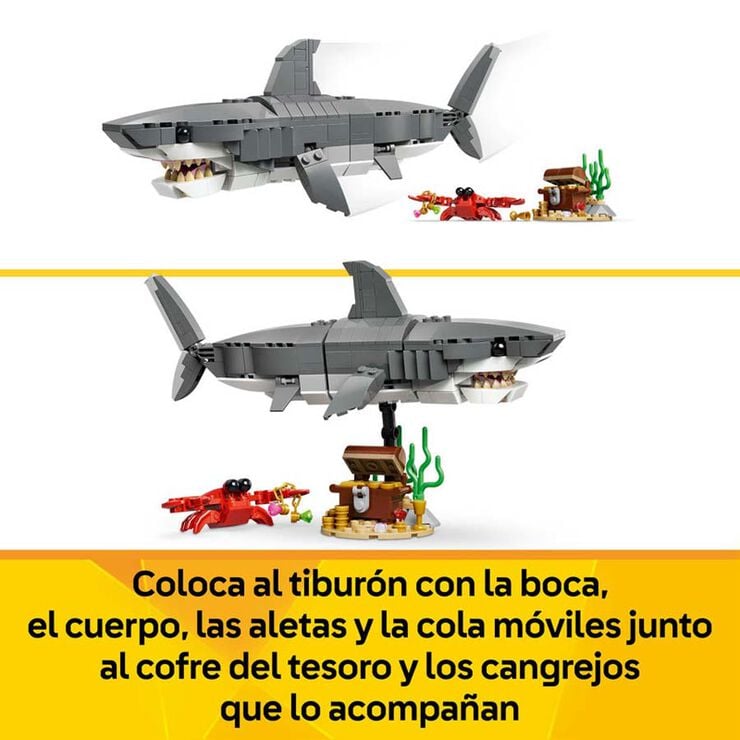 LEGO® LEGO Creator Ferotge Tauró amb Cofre del Tresor 31381