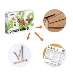 Puzzle 3D Cartonic Dinos Trio