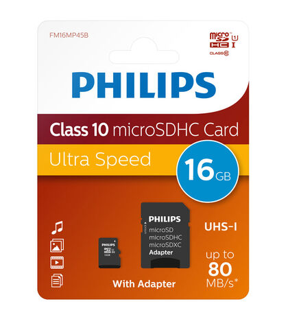 Tarjeta de memoria Philips Micro SD 16 Gb
