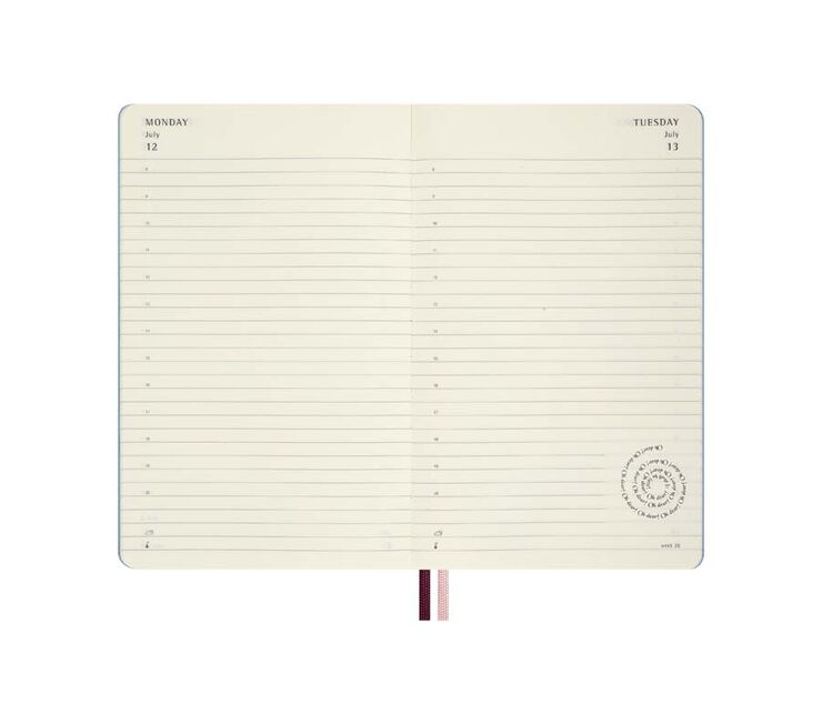 Agenda Moleskine tapa dura di&agrave;ria Large 2027 Al&iacute;cia