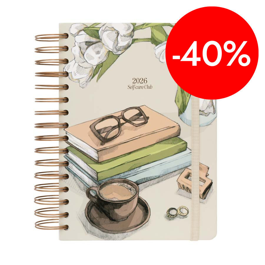 Agenda Kokonote dia/p&agrave;g angl&egrave;s 2026 Muse Self Care