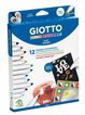Estuche de rotuladores Giotto Decor Materiales, 12 colores