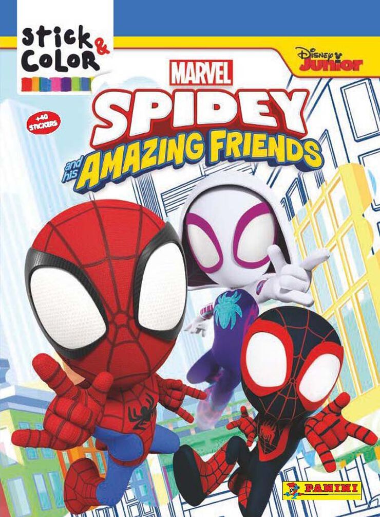 Spiderman and friends Stick & Color