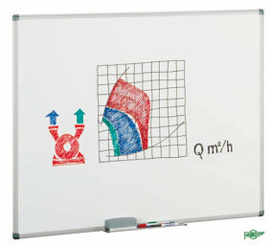 Pizarra blanca estratificada Faibo 122x100cm