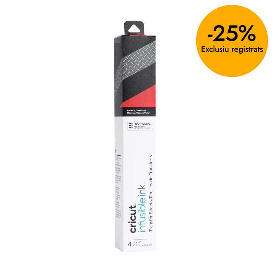 Infusible Ink 30,5x30,5cm Steel Plate 4 hojas