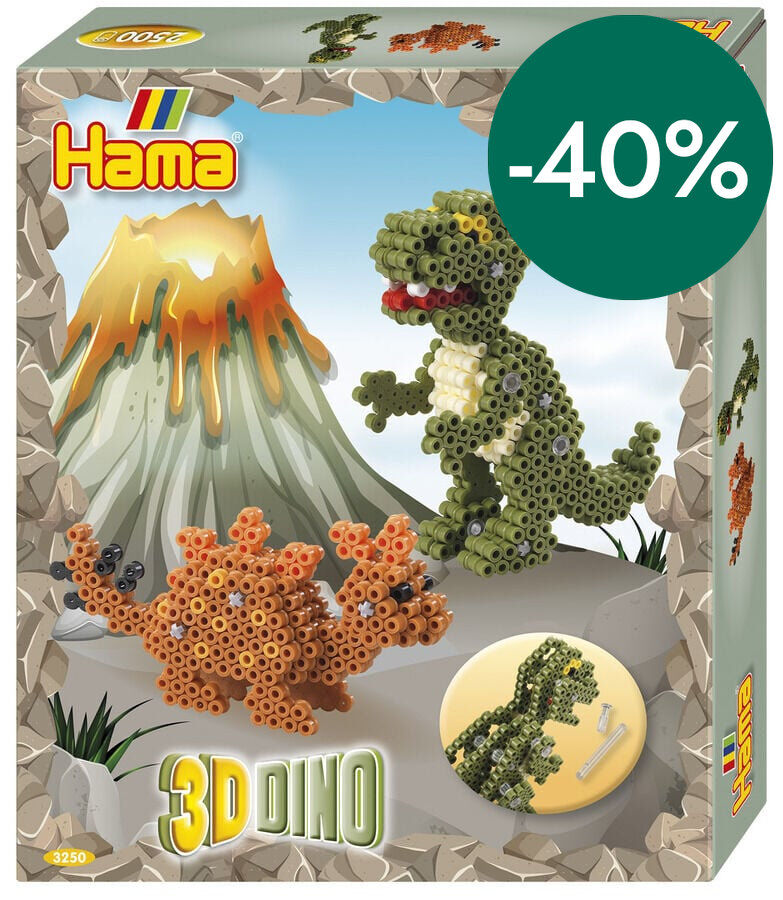 Midi Mosaic Dino 3D 2500 peces Hama