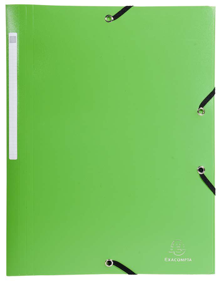Carpeta solapes i gomes A4 Exacompta verd