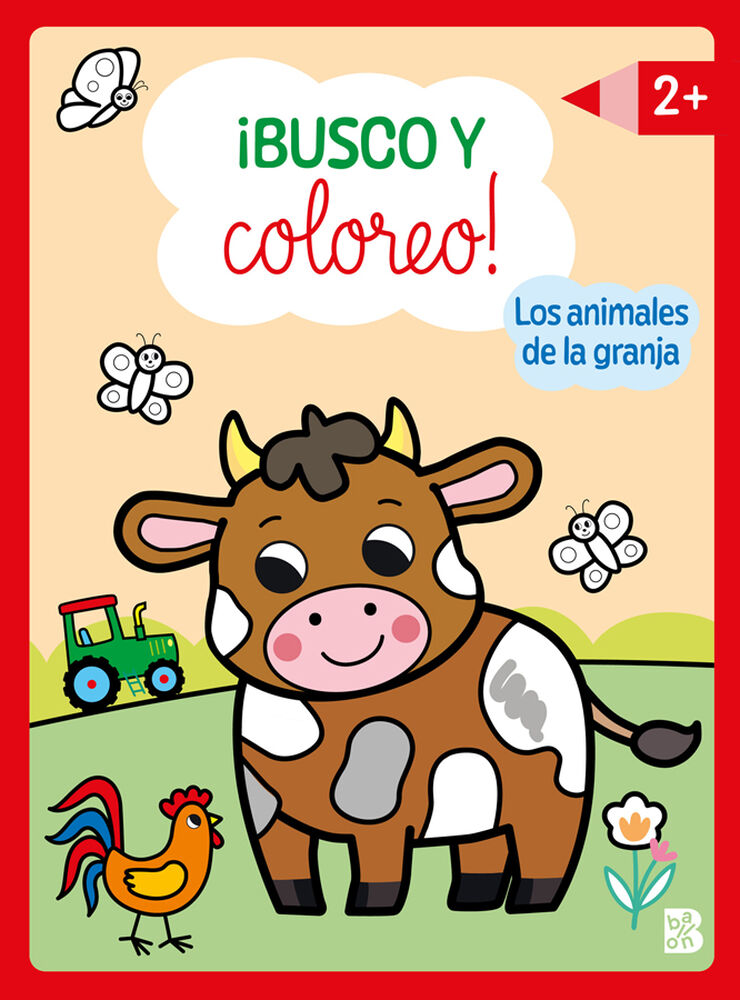 Busco y coloreo Los animales de la granja