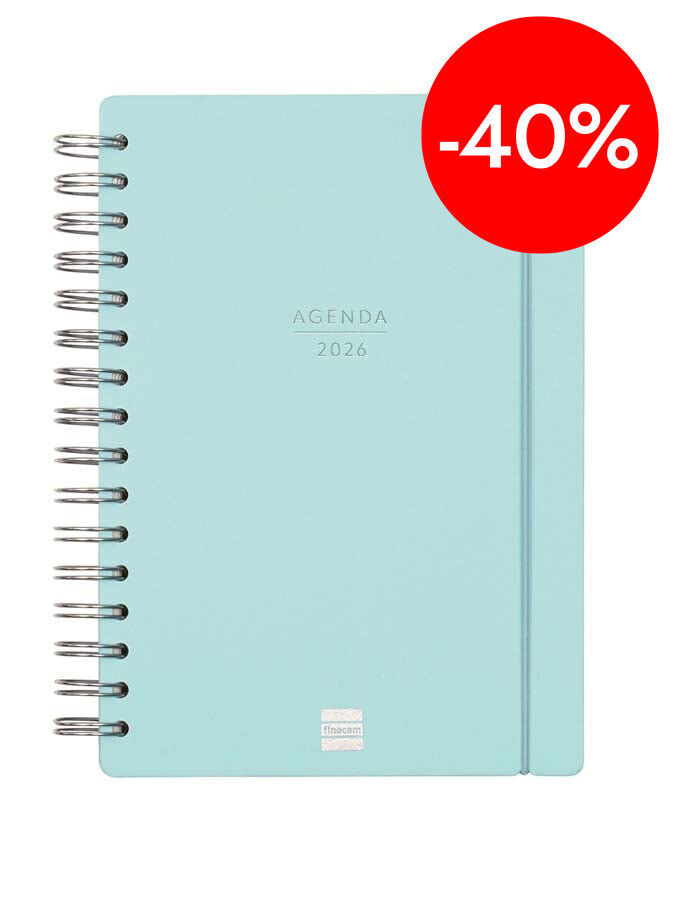 Agenda Finocam 16 mesos Haiku E10 setm/vista cat 2025-26 blau