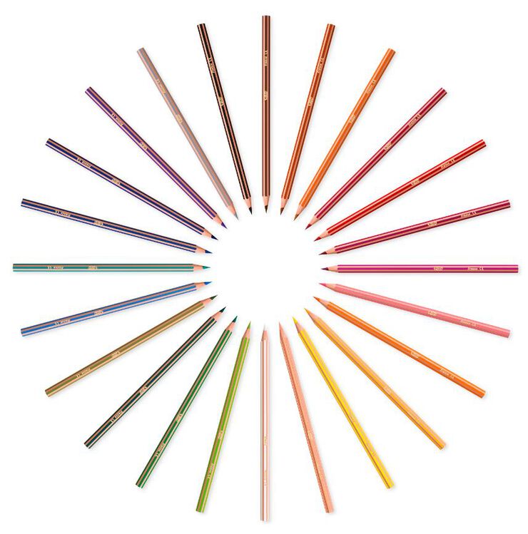 Lápices Bic Kids Evolution Stripes 18 colores