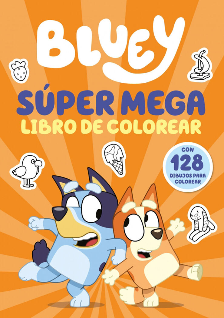 Bluey. Actividades - Súper mega libro de colorear Bluey. Actividades - Súper mega libro de colorear