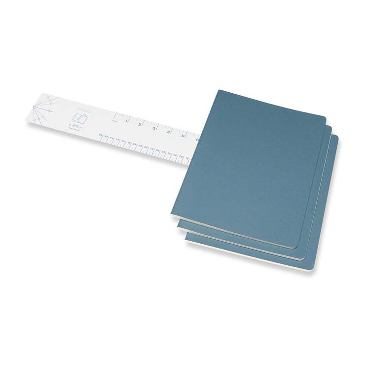Pack 3 Llibretes Moleskine P Blau Enèrgic Llis