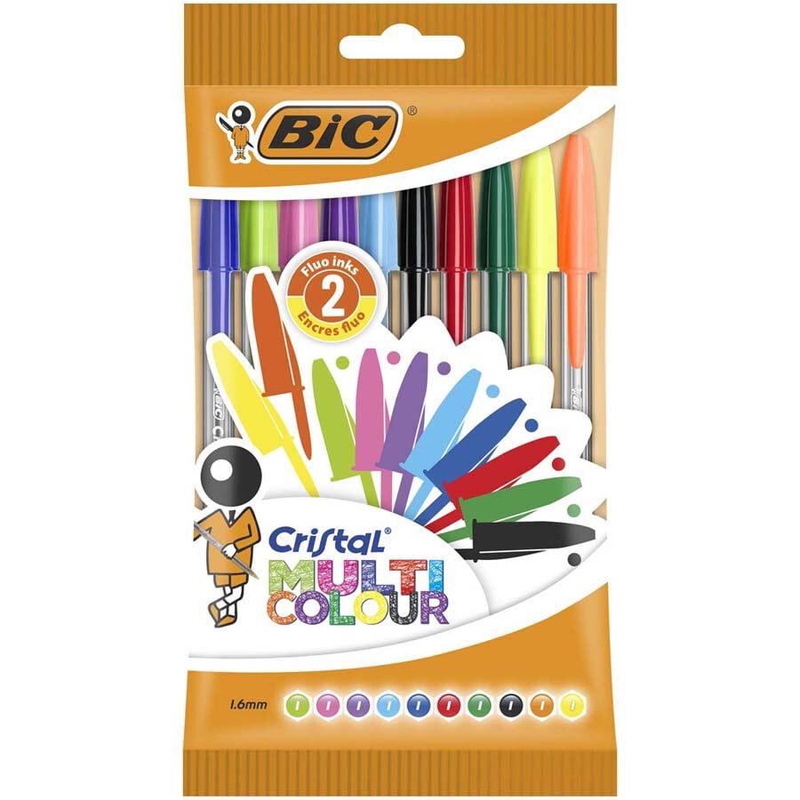 Bol&iacute;grafos Bic Multicolor - Blister 10u