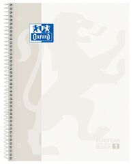 Notebook Oxford EuropeanBook 1 A4 80 fulls 5x5 blanc
