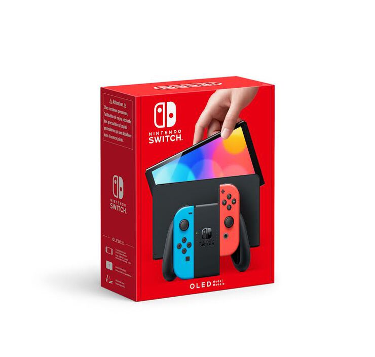Consola Nintendo Switch Oled Vermella/Blau