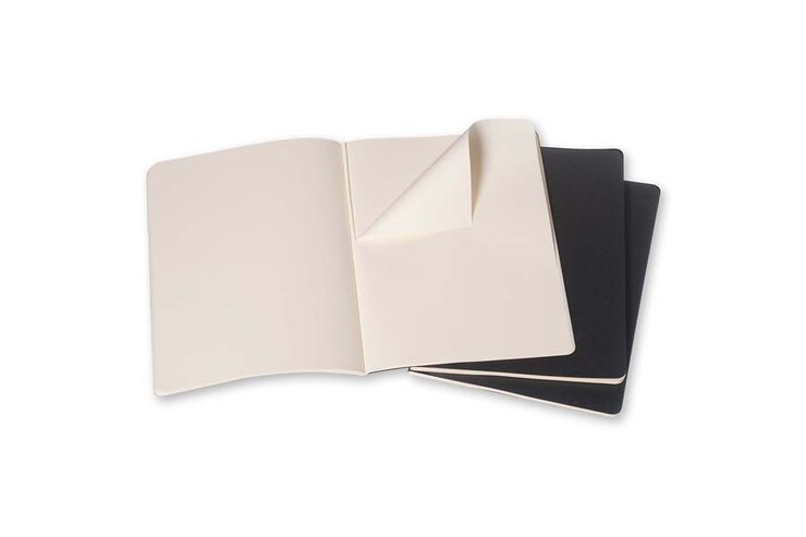 Pack 3 Libretas Moleskine XL Negro Liso