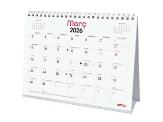 Calendari sobretaula Finocam Chic Escriure 2026 català blanc