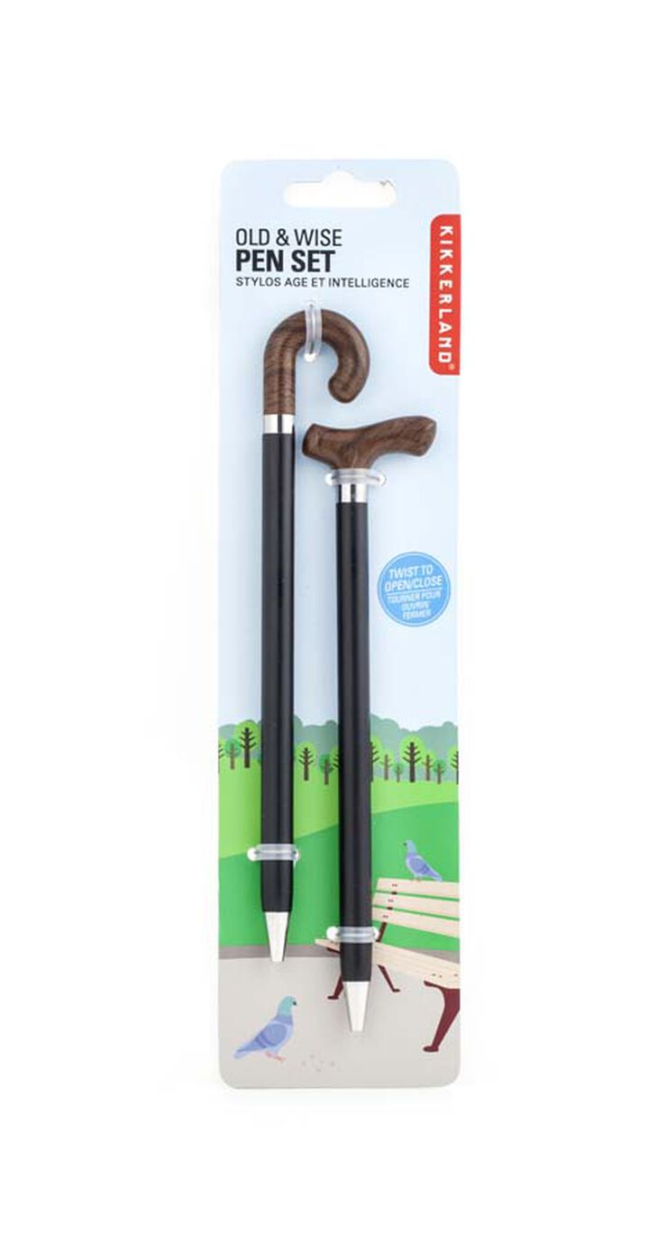 Bolígrafo Bastón Kikkerland 2u