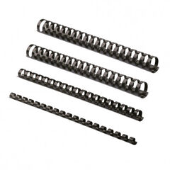 Canutillo de plástico Fellowes 6mm negro 100u