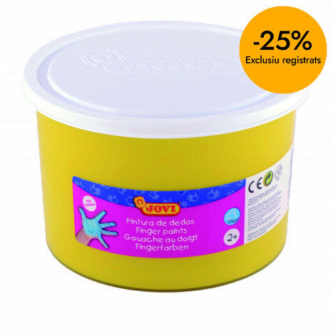 Pintura de dedos Jovi 500ml amarillo
