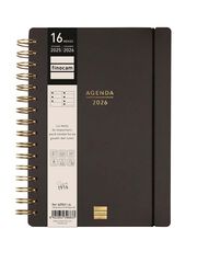 Agenda Finocam 16 mesos Haiku E10 setm/vista cat 2025-26 negre