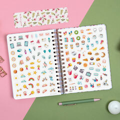 Agenda Finocam Flower Journal D&iacute;a P&aacute;gina 2027 Catal&aacute;n Rosa