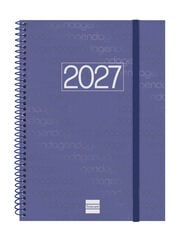 Agenda Finocam Year Semana Vista Horizontal 2027 Catal&aacute;n Azul