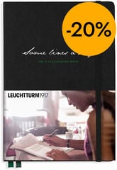 Agenda Memorias 5 a&ntilde;os Leuchtturm A5 ingl&eacute;s 2026 Black