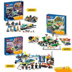 LEGO® City Missions Misiones de Investigación de la Policía Acuática 60355